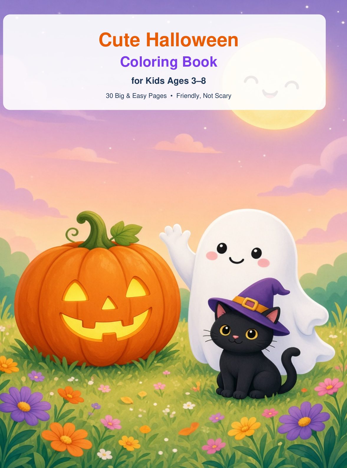 Cute Halloween Colouring Book — New Edition